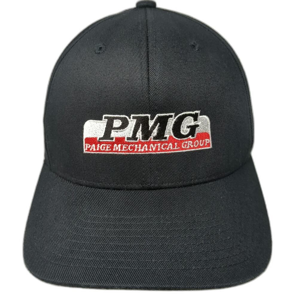 Port Authority Paige Mechanical Group Baseball Cap Black M Fitted Flexfit Hat